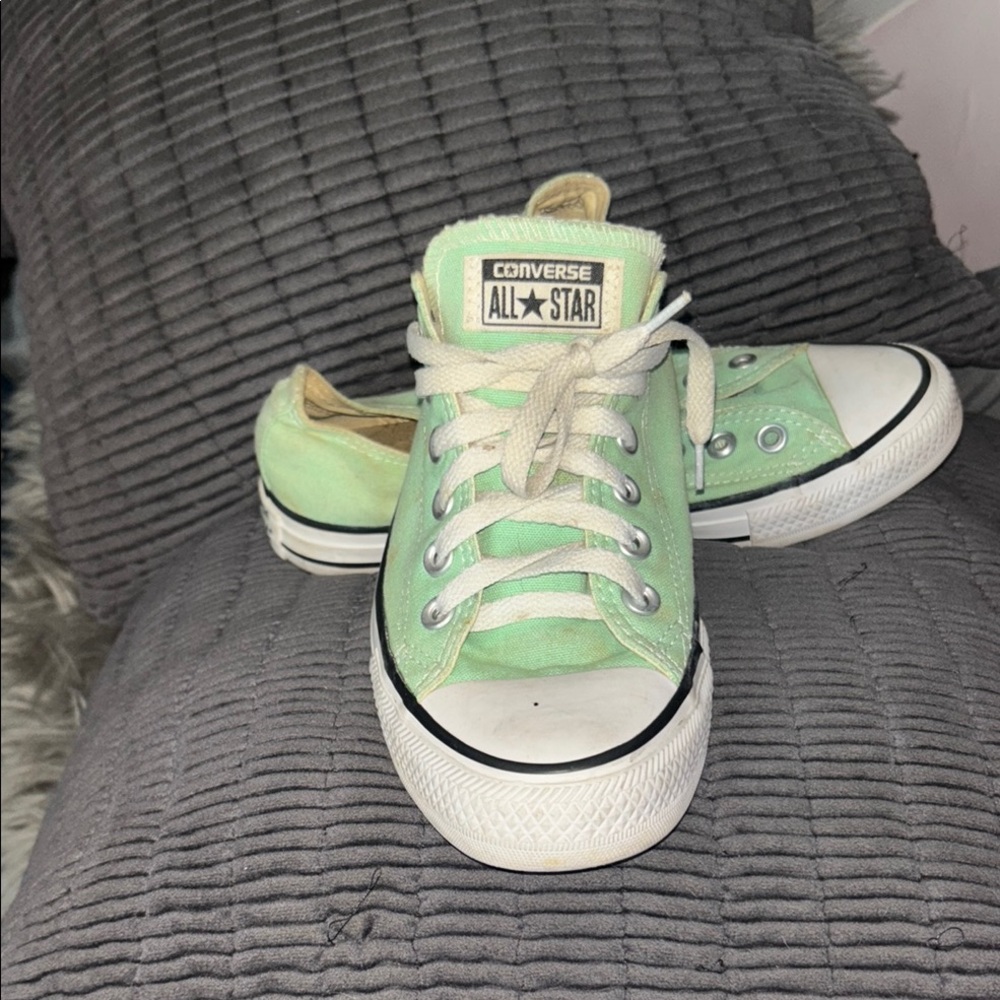 Converse mint Green Low-Top Sneakers